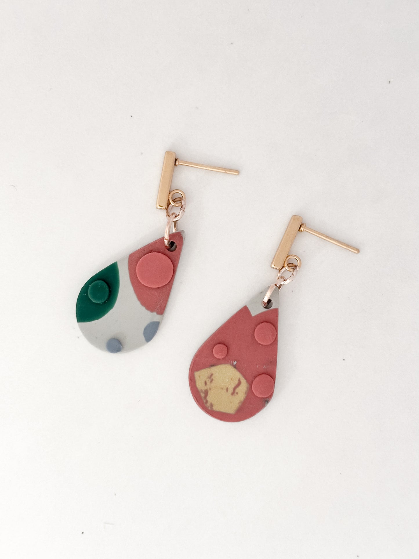 Neutron | Modwave Collection | Handmade Polymer Clay Earrings