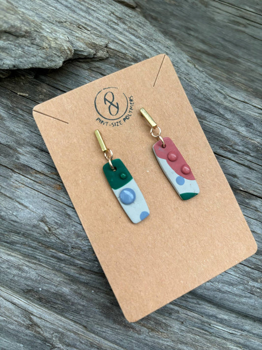 Orbit | Modwave Collection | Handmade Polymer Clay Earrings