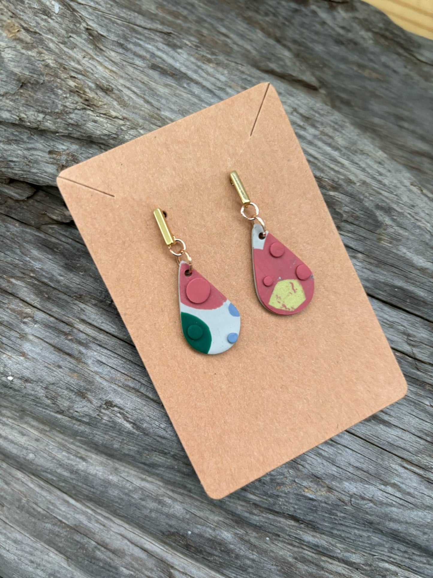 Neutron | Modwave Collection | Handmade Polymer Clay Earrings