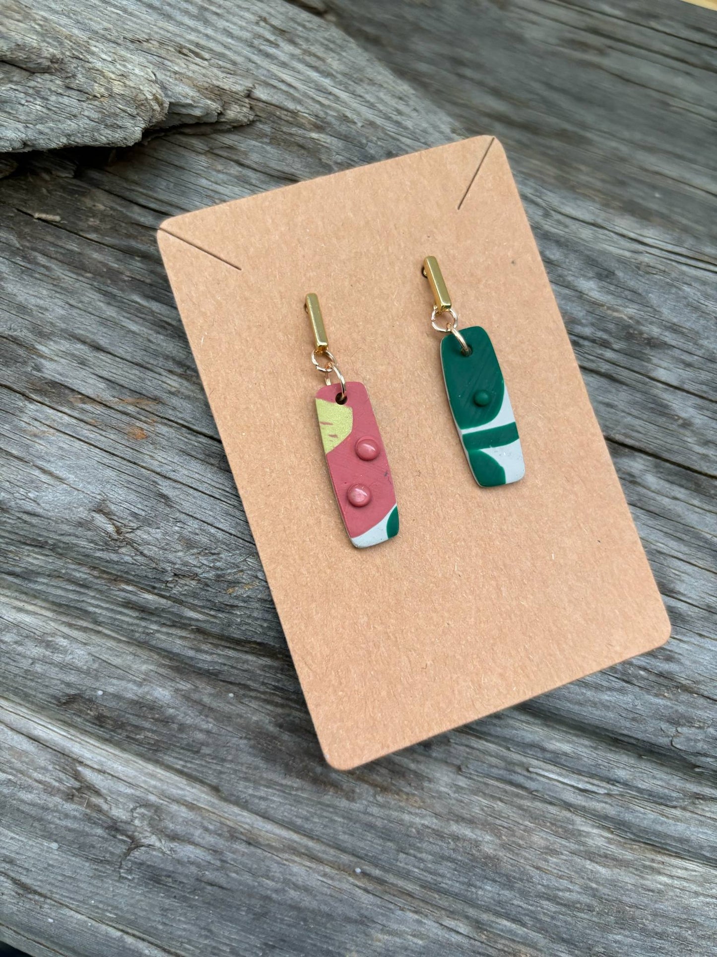 Flux | Modwave Collection | Handmade Polymer Clay Earrings