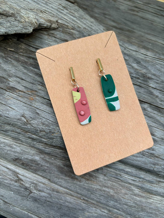 Flux | Modwave Collection | Handmade Polymer Clay Earrings