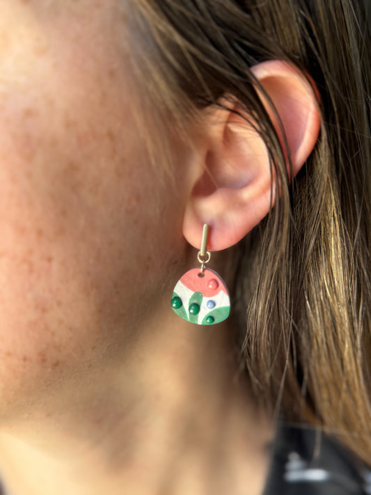 Quark | Modwave Collection | Handmade Polymer Clay Earrings
