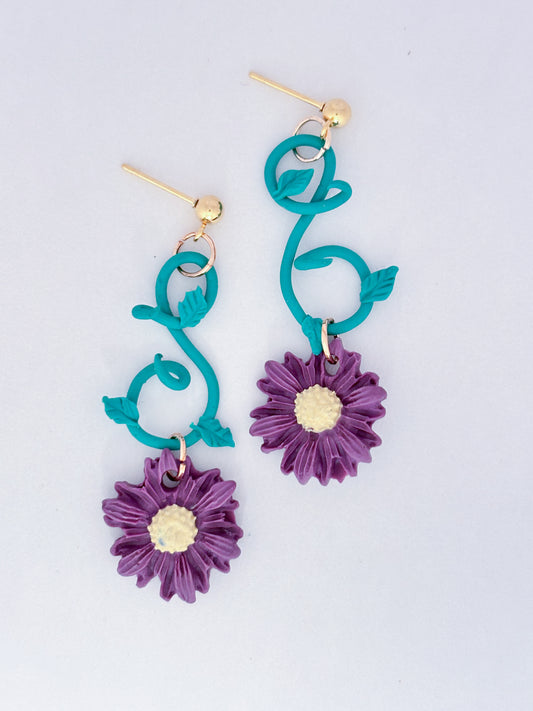 Verdora | Aster Collection | Handmade Polymer Clay Earrings