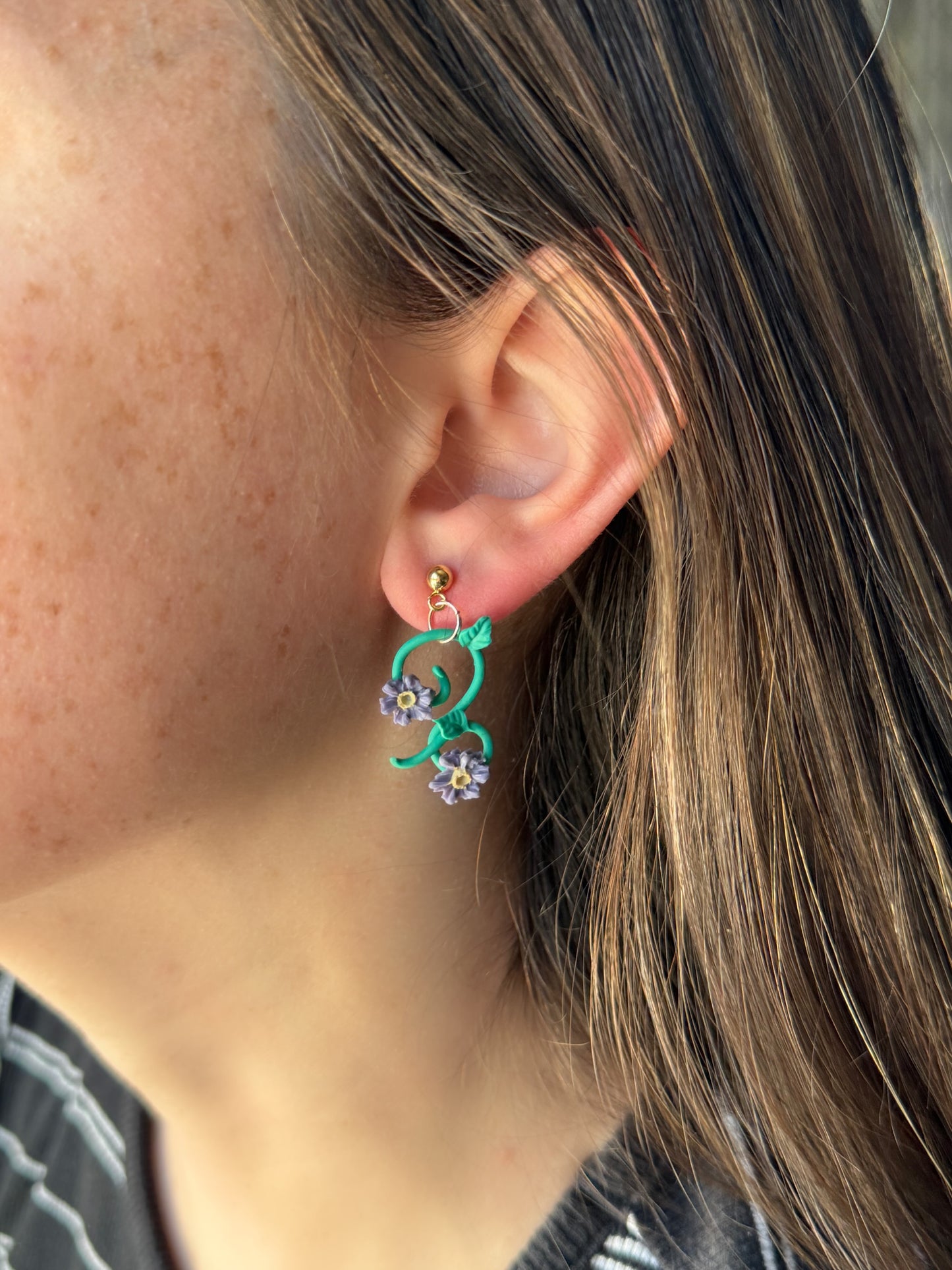 Celestara | Aster Collection | Handmade Polymer Clay Earrings