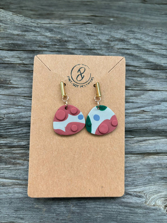 Strata | Modwave Collection | Handmade Polymer Clay Earrings