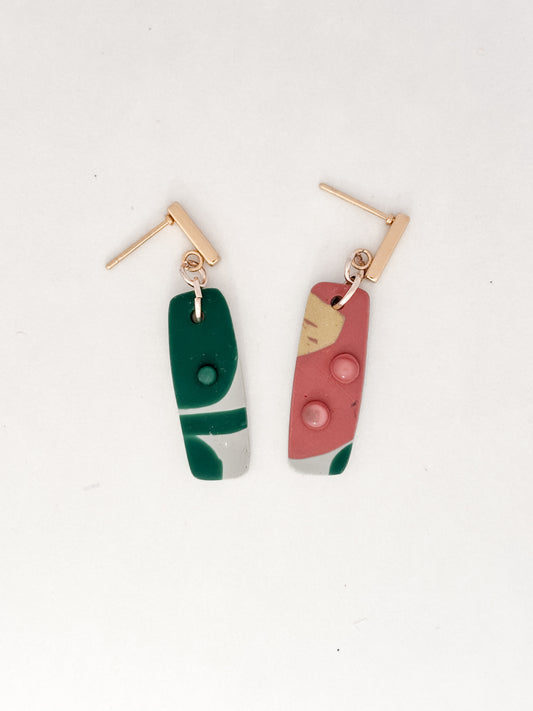 Flux | Modwave Collection | Handmade Polymer Clay Earrings
