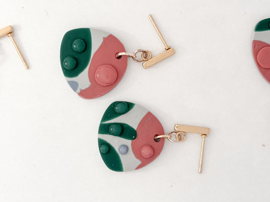 Quark | Modwave Collection | Handmade Polymer Clay Earrings