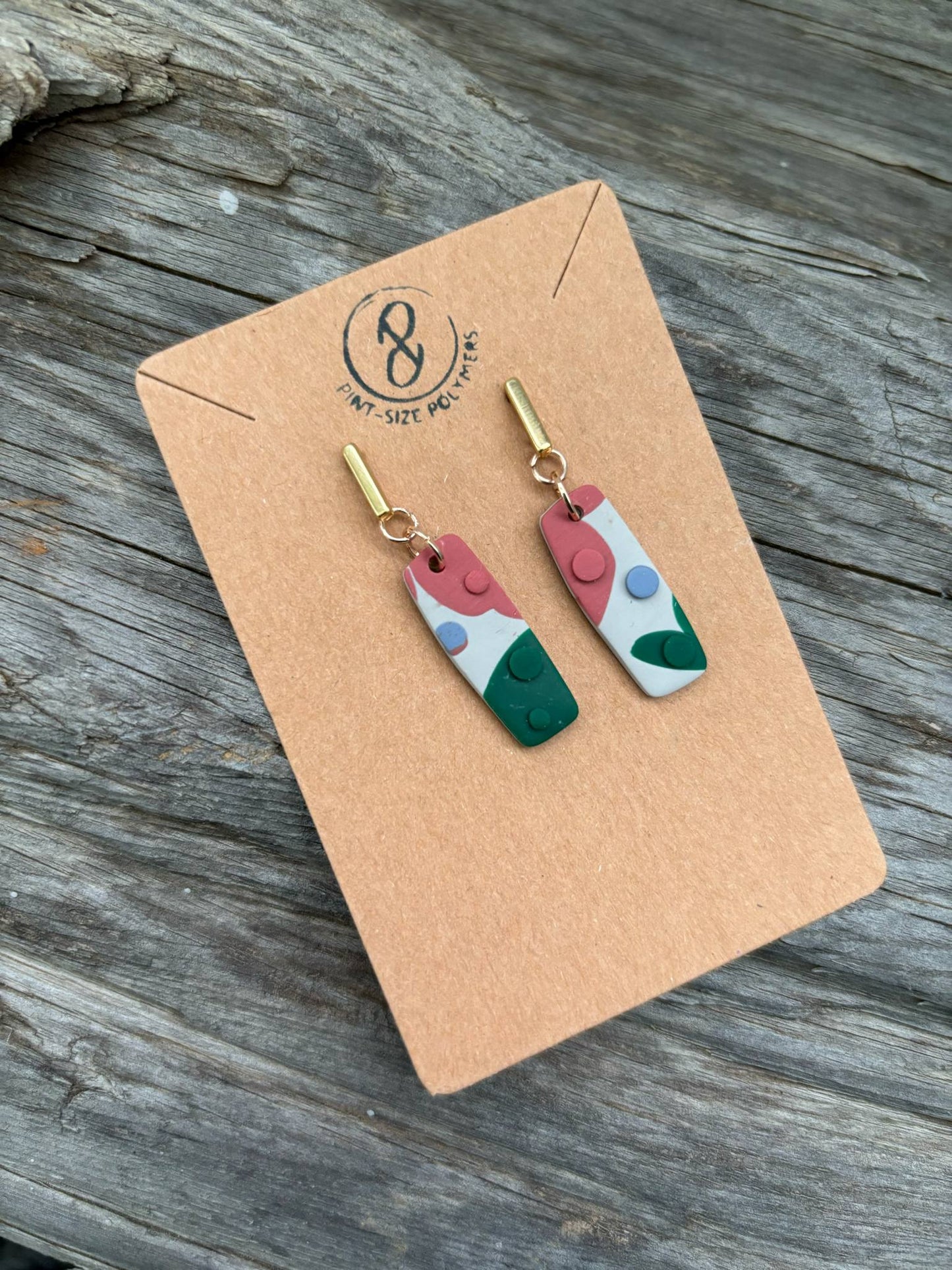 Echo | Modwave Collection | Handmade Polymer Clay Earrings