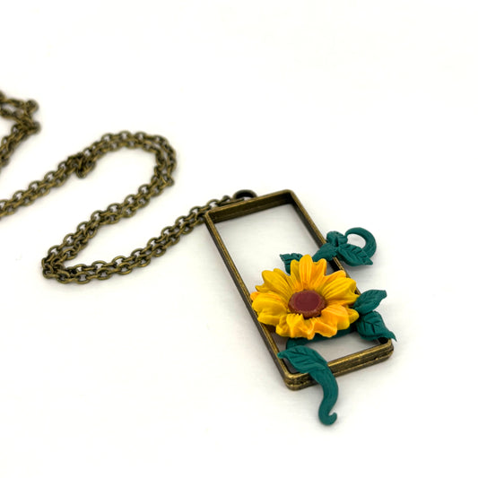 Amelia | Bright Like Her Collection | Handmade Polymer Clay Pendant