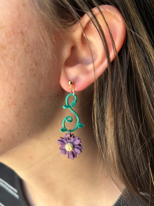 Verdora | Aster Collection | Handmade Polymer Clay Earrings