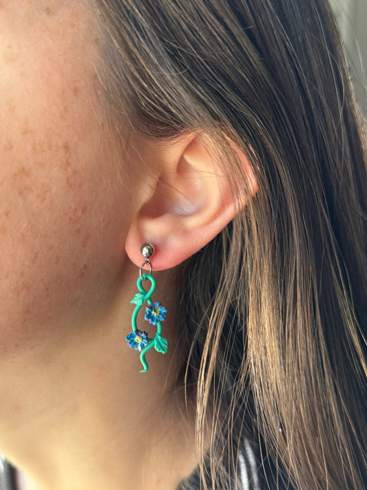 Leigh | Aster Collection | Handmade Polymer Clay Earrings