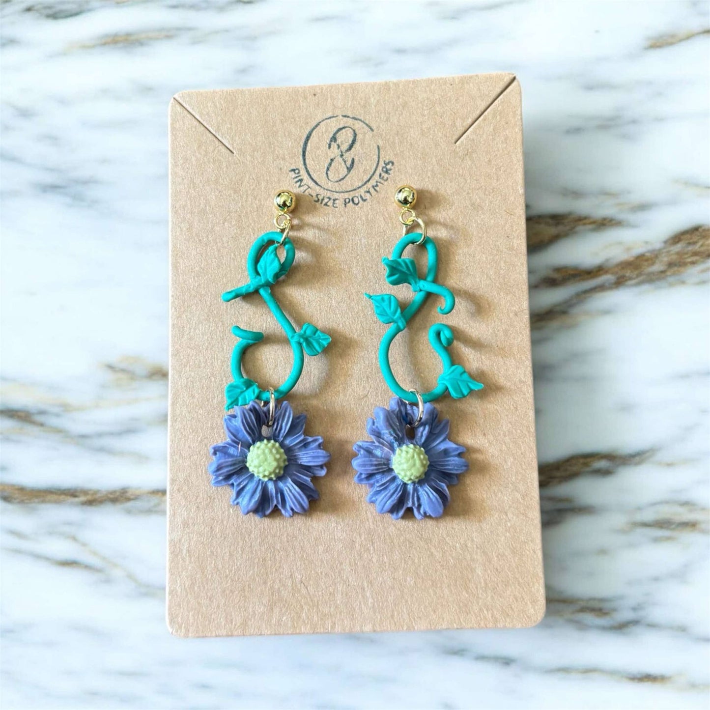 Lunara | Aster Collection | Handmade Polymer Clay Earrings