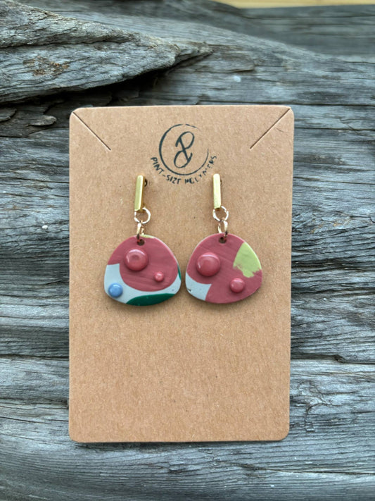Photon | Modwave Collection | Handmade Polymer Clay Earrings