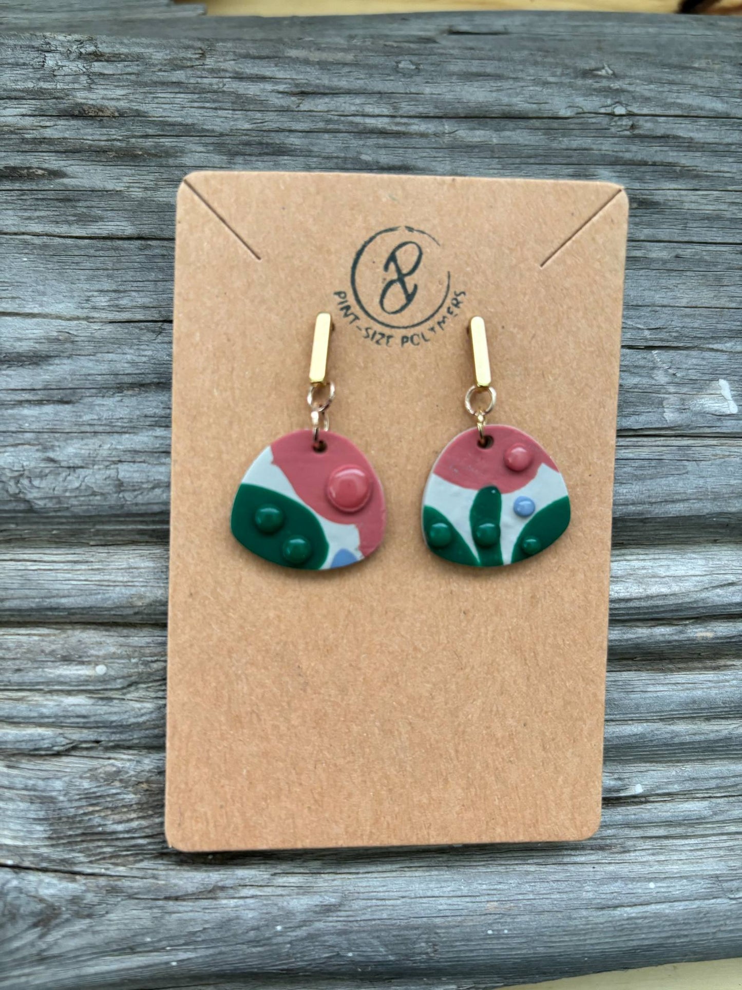 Quark | Modwave Collection | Handmade Polymer Clay Earrings