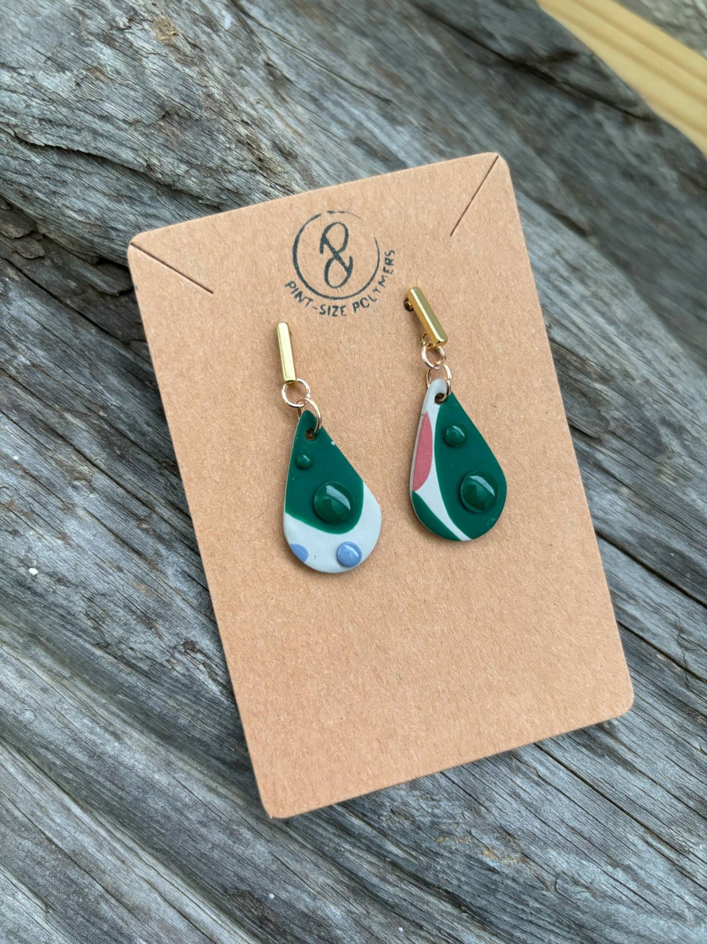 Drift | Modwave Collection | Handmade Polymer Clay Earrings