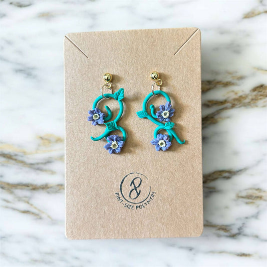 Celestara | Aster Collection | Handmade Polymer Clay Earrings